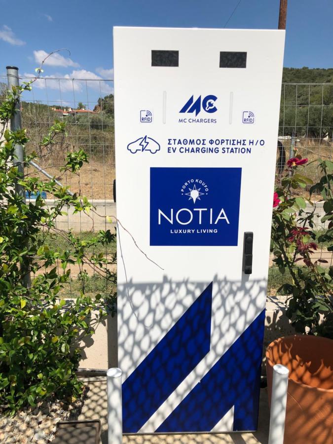 Notia Luxury Living Aparthotel Porto Koufo Bagian luar foto